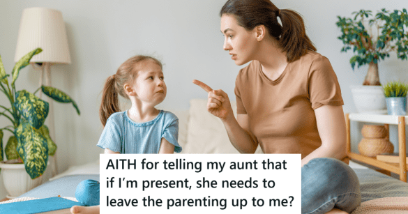 woman lecturing little girl pointing finger