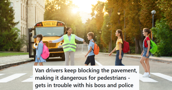 crossing guard kids crossing crosswalk