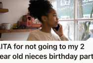 She Was Planning On Going To Her Niece’s Birthday Party Until The Forecast Predicted A Double Snowstorm. Now Her Sister Is Giving Her A Major Guilt Trip About Not Coming.