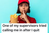 Her Bosses Wouldn’t Help Her Out When It Came To Dealing With Her Abusive Ex, So She Quit And Never Went Back
