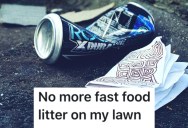 Homeowners Saw A Teenager Littering On Their Lawn, So They Put All The Garbage In His Car