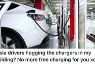 Tesla Drivers Kept Hogging The Charging Stations In Their Apartment Building, So Neighbors Complained To The Property Owners And Got The Rules Changed