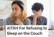 His Girlfriend Got Mad And Wanted Him To Sleep On The Couch, But He Wouldn’t Do It