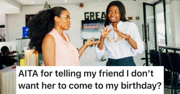 two women having a conversation