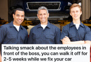 Rude And Annoying Customer Needs His Car Fixed Quickly, But The Boss At The Auto Body Shop Makes Sure The Job Takes As Long As Possible