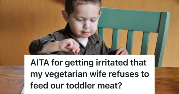 toddler eating dinner with food on his face