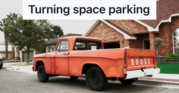 vintage truck parked in front of house