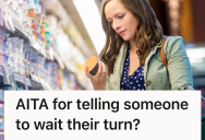 Entitled Woman Cut In Front Of Shopper In The Berry Section, But When Confronted Her Partner Tried To Intimidate The Shopper Into Submission