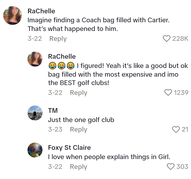 2025 04 28 15 44 59 Thrifter Found a Bag Of Golf Clubs At The Store, So She Called Him Up And He Started Freaking Out. Heres Why.