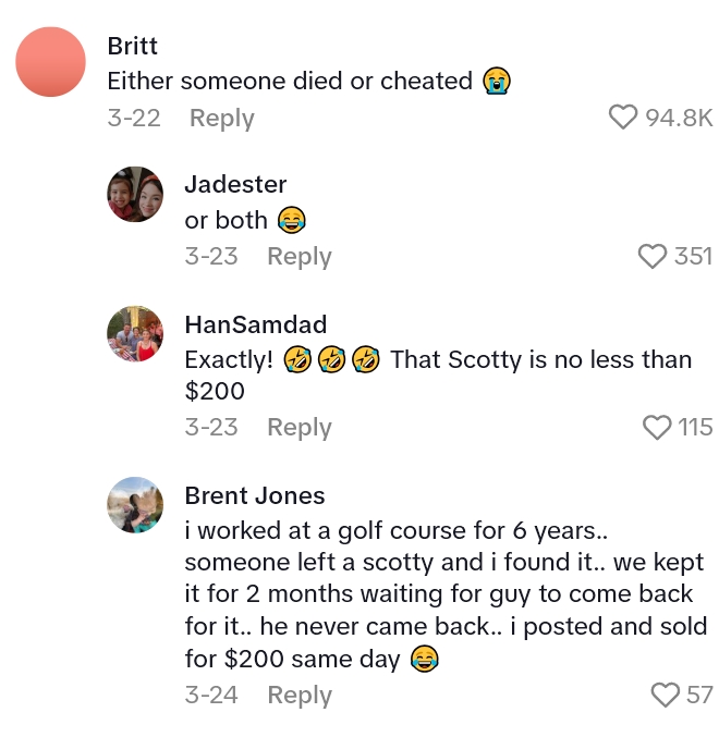 2025 04 28 15 45 15 Thrifter Found a Bag Of Golf Clubs At The Store, So She Called Him Up And He Started Freaking Out. Heres Why.