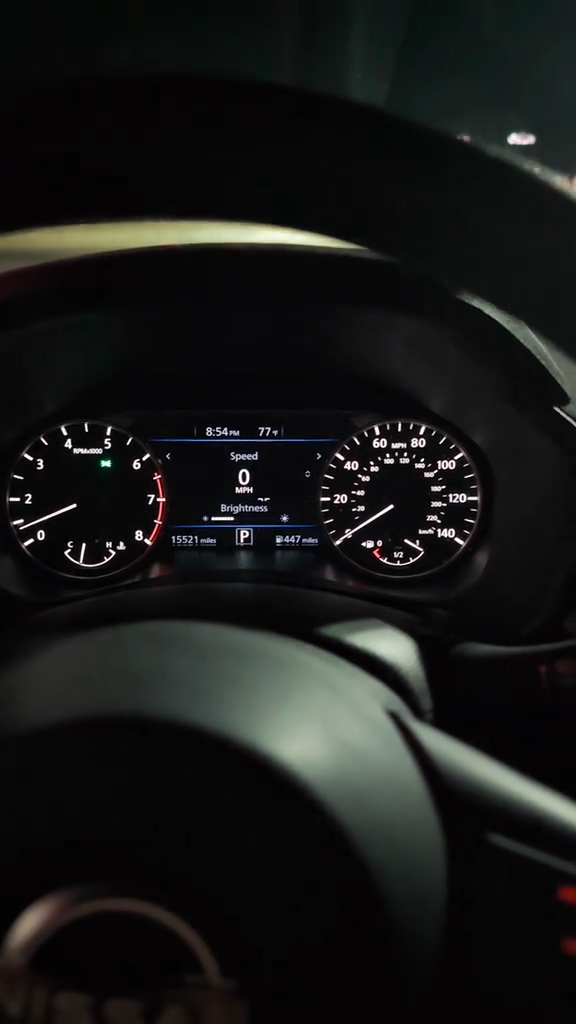 The dashboard of a Nissan Altima