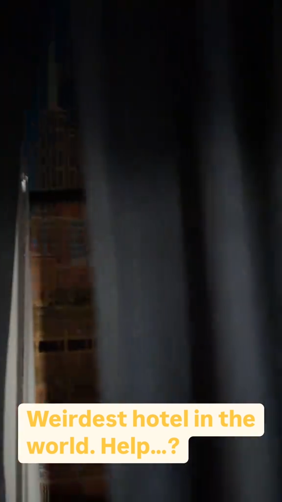 Nathan Weaver in his "weird" hotel room