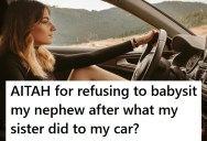 Man Wasn’t Available To Babysit For His Sister, But She “Borrowed” His Car For A Date Night With Her Husband Anyway