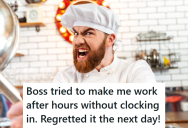 His Boss Constantly Gave Him A Hard Time, But He Just Kept His Head Down Until His Boss Really Crossed A Line