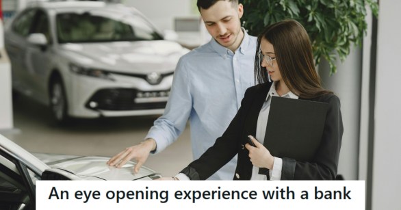 Man looking to buy a new car at a dealership