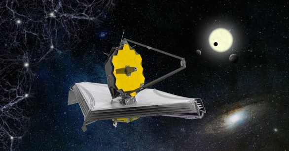 An artist's impression of the James Webb Space Telescope