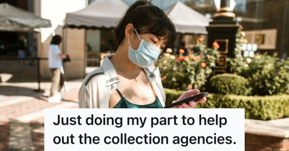 Woman looking at her smarphone