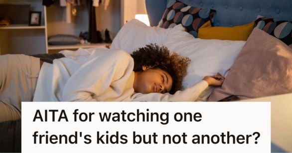 Woman sleeping in awkward position