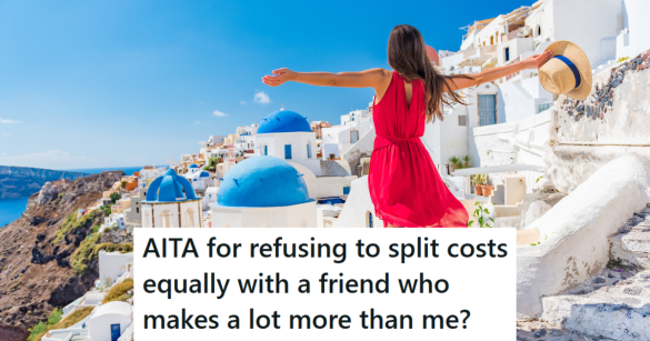 Woman on luxury vacation