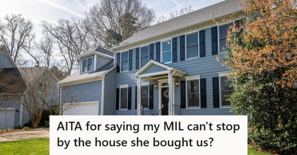 Blue two-story home in a quiet neighborhood