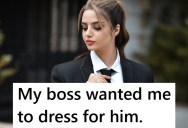 Her Boss Told Her To Wear Feminine Business Attire, But She Only Heard Business Attire And Turned Into A Mini Version Of Him