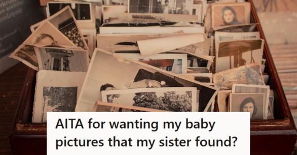 A box full of old, vintage photographs