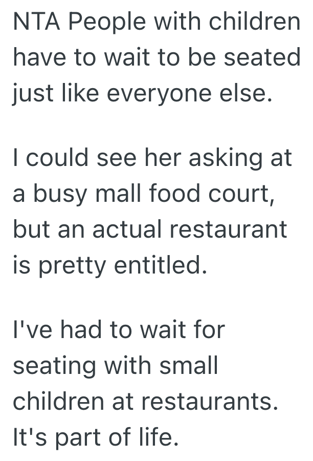 Screenshot 2025 04 01 at 1.42.42 PM Mom With Kids Asked A Restaurant Customer If They Could Sit At The Table With Her Since There Werent Any Empty Ones, But She Said No. Now People Are Saying She Was An Intolerant Jerk.