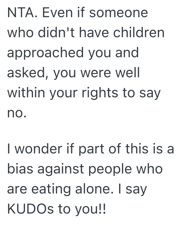 Screenshot 2025 04 01 at 1.43.36 PM Mom With Kids Asked A Restaurant Customer If They Could Sit At The Table With Her Since There Werent Any Empty Ones, But She Said No. Now People Are Saying She Was An Intolerant Jerk.