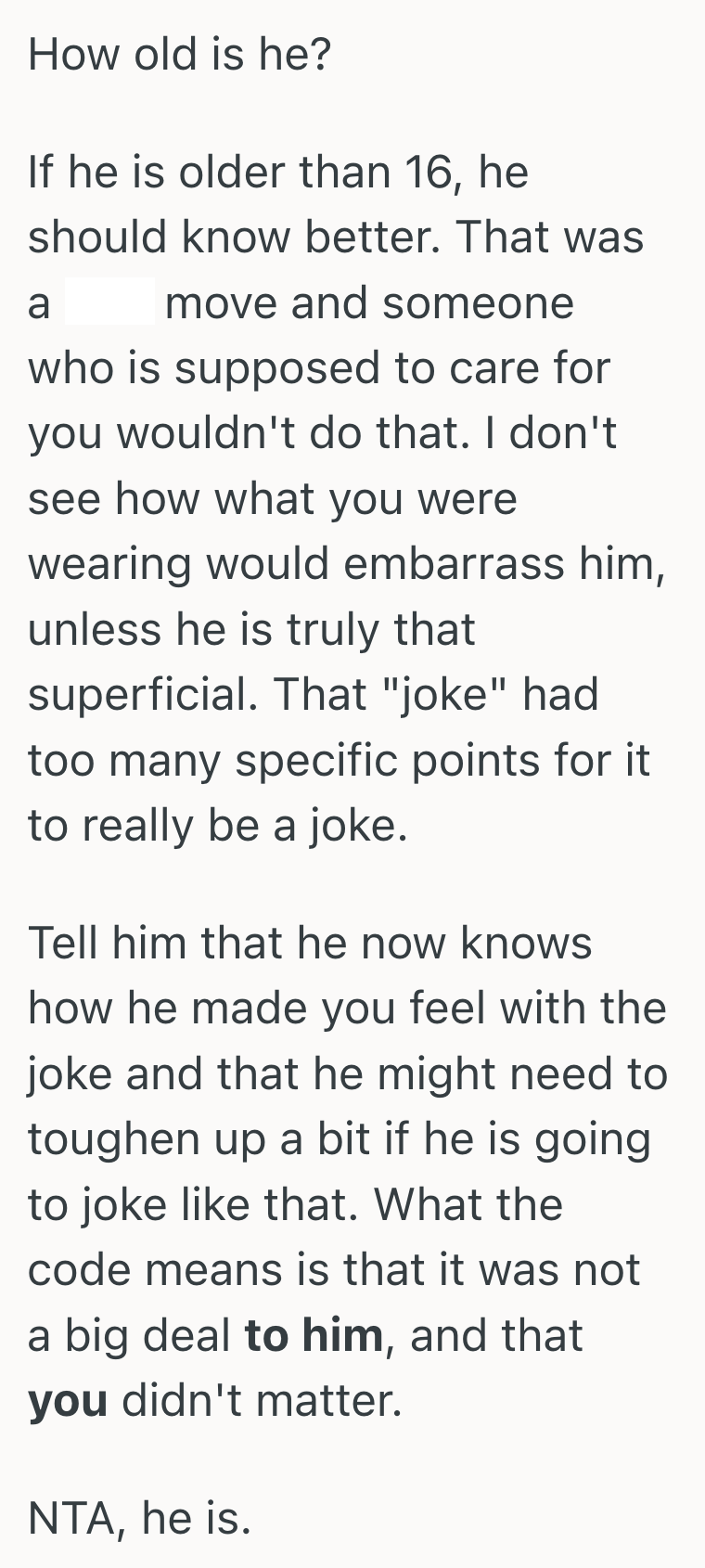 Screenshot 2025 04 01 at 12.10.32 PM Boyfriend Undermined His Girlfriends Confidence For A Cheap Laugh, But He Claims She Overreacted By Walking Away