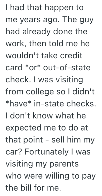 Screenshot 2025 04 01 at 7.38.47 AM Auto Shop Customer Was Told They Couldnt Pay With A Credit Card, But The Shop Didnt Like Their Clever Alternative