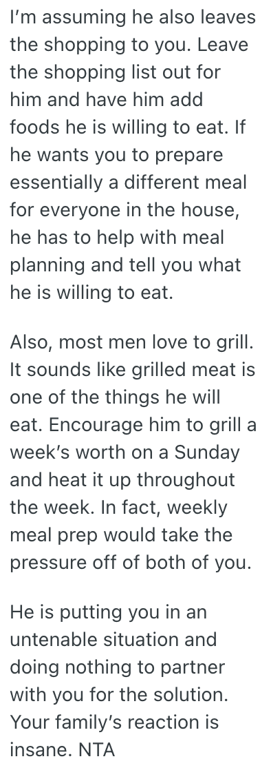 Screenshot 2025 04 01 at 8.11.53 AM Woman Has Four Very Picky Eaters To Cook For, But She Doesnt Think Her Husband Should Be One Of Them