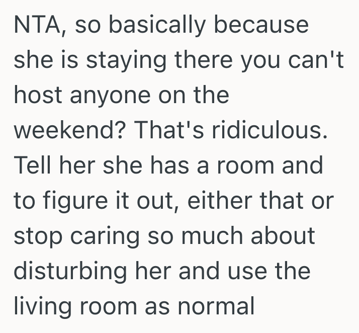Screenshot 2025 04 01 at 9.36.42 PM Woman Is Subletting Her Room While Shes Out Of Town During The Week, But Wants To Sleep On The Couch On The Weekends