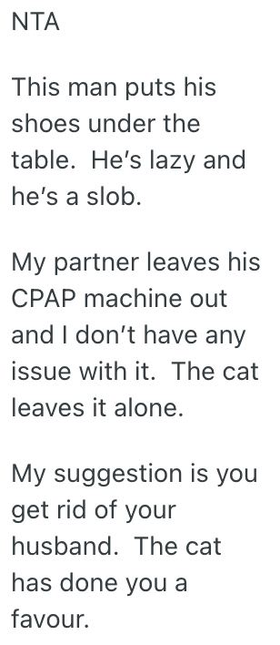 Screenshot 2025 04 03 at 7.29.46 PM Hubby Wants His Wife To Be Responsible For Putting Away His CPAP Machine In The Morning, But She Thinks It Should Be His Responsibility