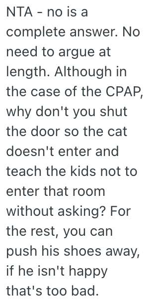 Screenshot 2025 04 03 at 7.29.57 PM Hubby Wants His Wife To Be Responsible For Putting Away His CPAP Machine In The Morning, But She Thinks It Should Be His Responsibility