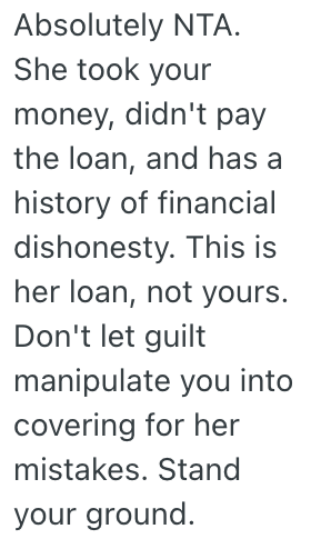 Screenshot 2025 04 03 at 7.53.11 AM She Found Out Her Mom Was Dishonest About Loans She Took Out, So She Refuses To Help Her Mom Pay Off The Debt