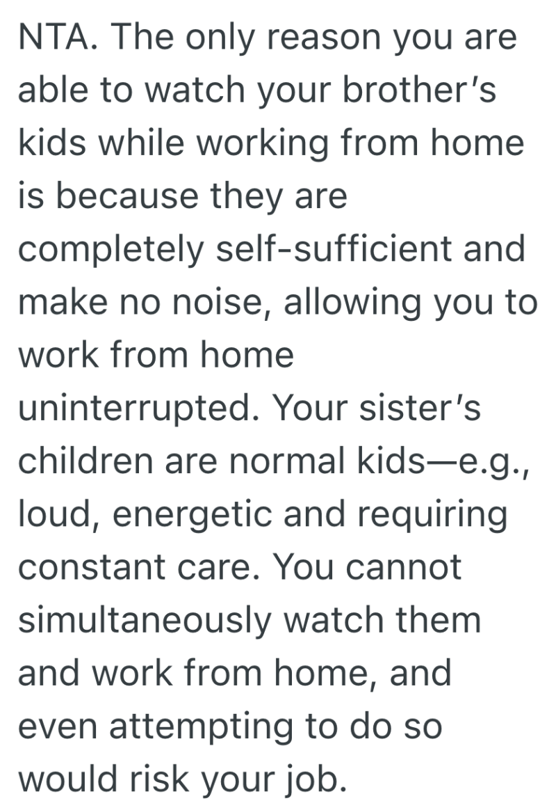 Screenshot 2025 04 08 at 1.31.28 PM e1744133567896 She Watches Her Brother’s Quiet, Self Sufficient Twins Without Issue, But When Her Sister Asked Her To Babysit, She Refused