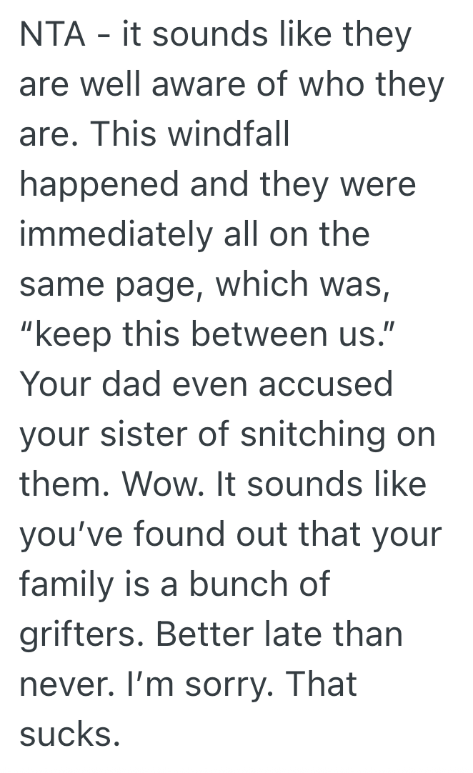 Screenshot 2025 04 08 at 10.13.28 PM Man Helps His Siblings Financially For Years, But When One Of Them Suddenly Gets A Lot Of Money, They Keep It A Secret From Him