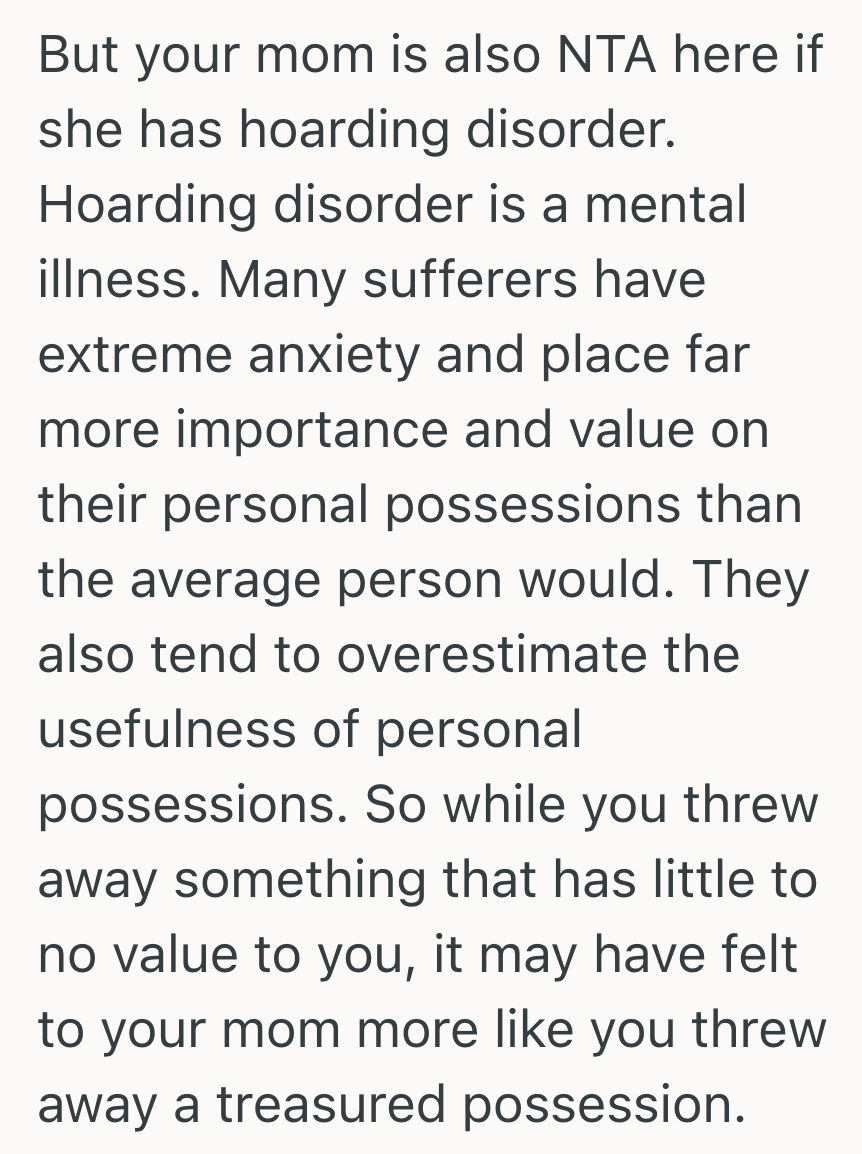 Screenshot 2025 04 09 at 11.48.55 AM Kid Tried To Declutter A Smelly, Dirty Hamper, But Their Hoarder Mother Took The Trash Bag As A Betrayal