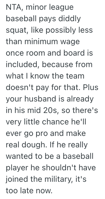 Screenshot 2025 04 10 at 9.39.59 AM Her Husband Wants To Pursue A Baseball Career, But She Thinks Its A Waste Of Time And Will Mess Up Their Life Plans