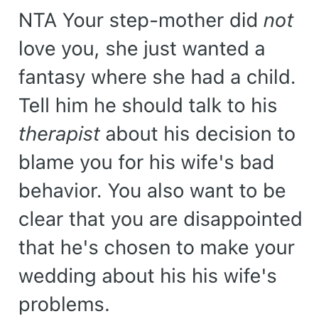 Screenshot 2025 04 11 at 12.50.25 AM Her Stepmom Was Horrible To Her Growing Up, So She Refused To Invite Her To Her Wedding Despite Her Dads Pleas