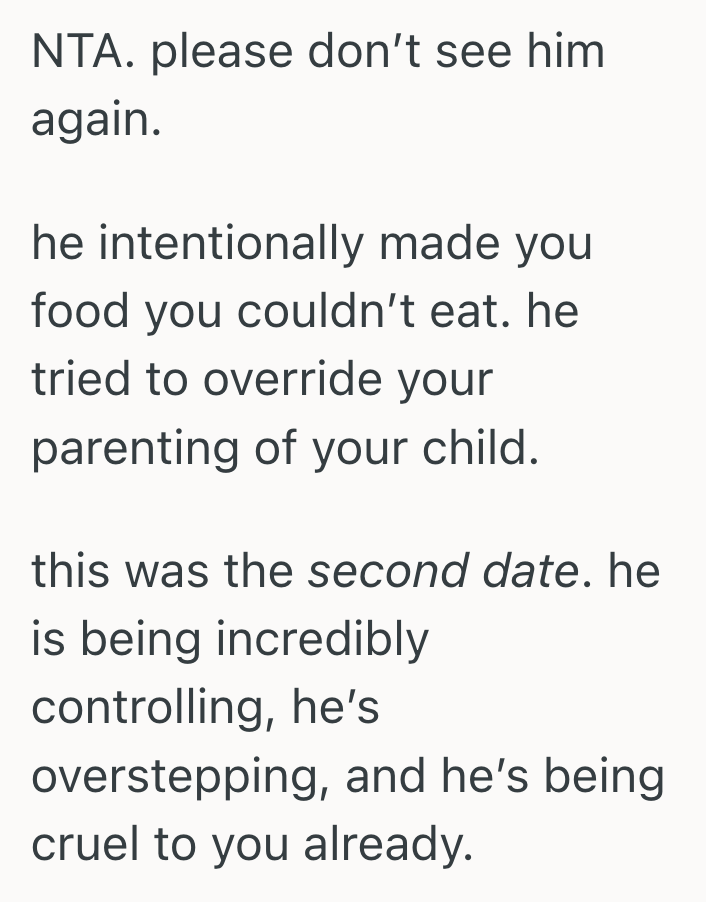 Screenshot 2025 04 11 at 3.57.37 PM She Couldn’t Eat The Food Her Date Prepared Because Of Her Allergy, But He Labeled Her As Difficult And Told Her To Get Over It