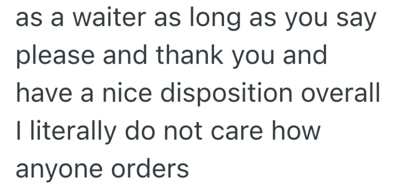 Screenshot 2025 04 11 at 9.45.50 PM e1744422491907 His Son Cant Stand The Way He Orders At Restaurants, But He Doesnt Understand Why Saying Let Me Have Is A Big Issue