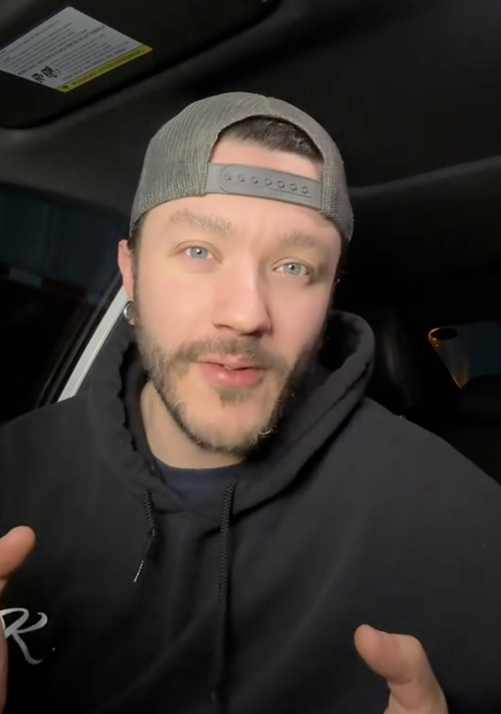 man talking to a camera