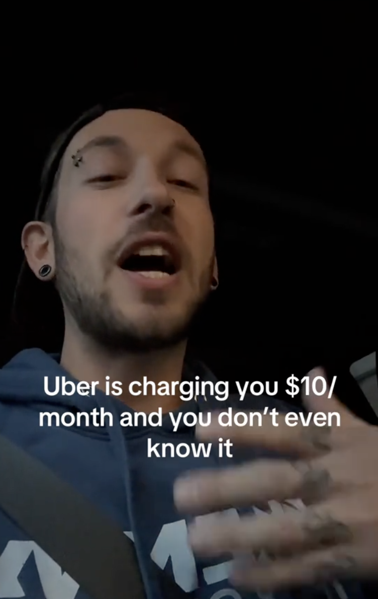man talking about being overcharged by uber