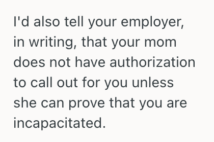 Screenshot 2025 04 13 at 2.29.35 PM Her Mom Called In Sick For Her At Work So They Could Hang Out, But Now Shes Not Going To Have Enough Money To Pay For Gas