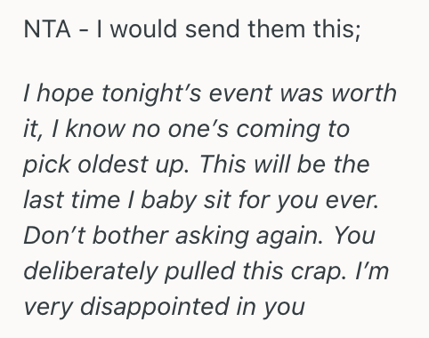 Screenshot 2025 04 13 at 2.45.52 PM Her Sibling Tricked Her Into Babysitting Two Kids When She Only Agreed To Watch One, So She Said Shell Never Babysit For Her Sibling Again