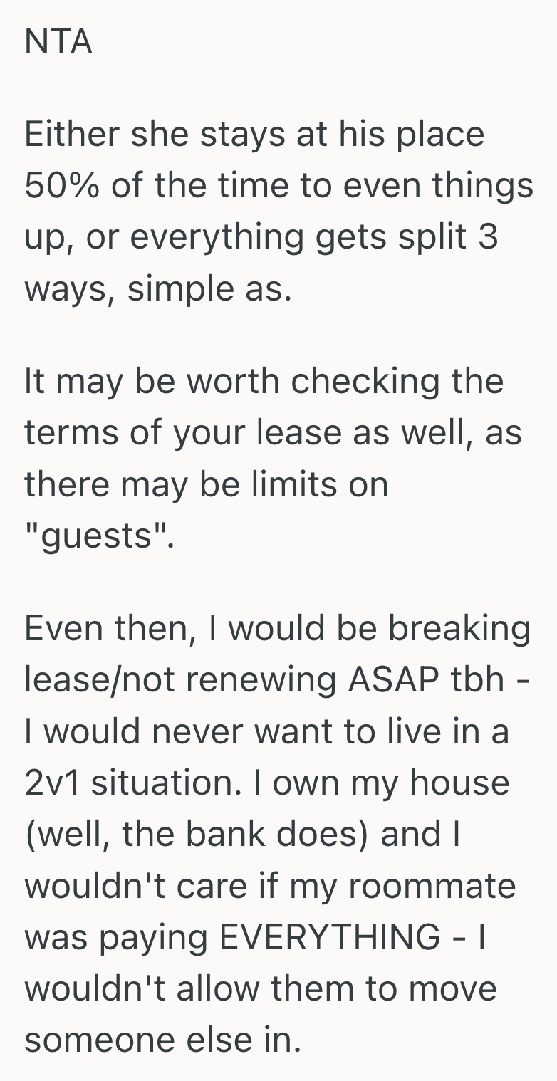 Screenshot 2025 04 16 at 12.01.04 PM Her Flatmate’s Boyfriend Moved In Without Paying Rent, But When She Spoke Up, Her Flatmate Gave Her The Cold Shoulder