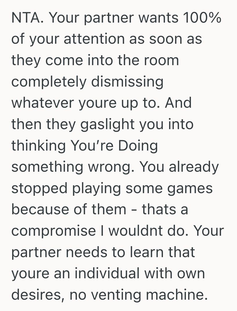 Screenshot 2025 04 16 at 12.17.09 PM He Enjoyed Gaming In His Free Time, But When He Asked To Finish His Game Before Talking To His Partner, They Felt Overlooked And Ignored