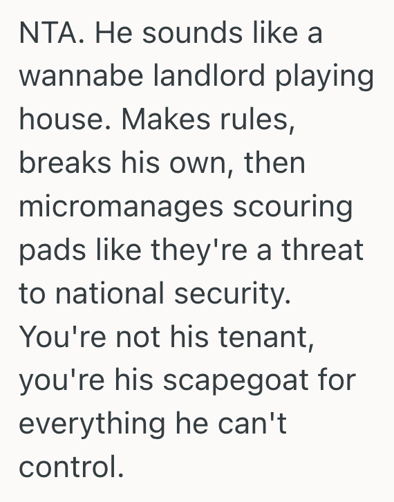 Screenshot 2025 04 16 at 2.59.56 PM He Wanted A Quiet Place To Recharge Between Shifts, But His Difficult Roommate Accused Him Of Being Too Loud To Live With