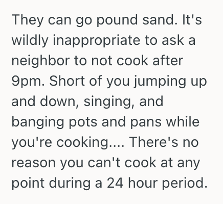 Screenshot 2025 04 16 at 8.30.31 AM Her Neighbor Complained About Her Cooking, And Asked Her Not To Cook After 9PM. But She Stood Her Ground And Kept Her Schedule.